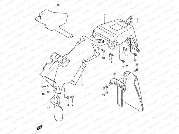38 - REAR FENDER