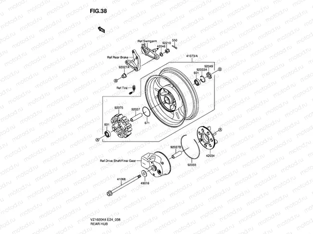 38 - REAR HUB