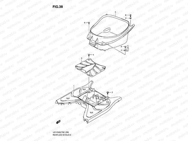 38 - REAR LEG SHIELD