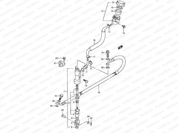 38 - REAR MASTER CYLINDER