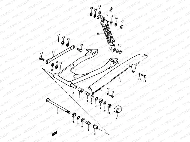 38 - REAR SWINGING ARM
