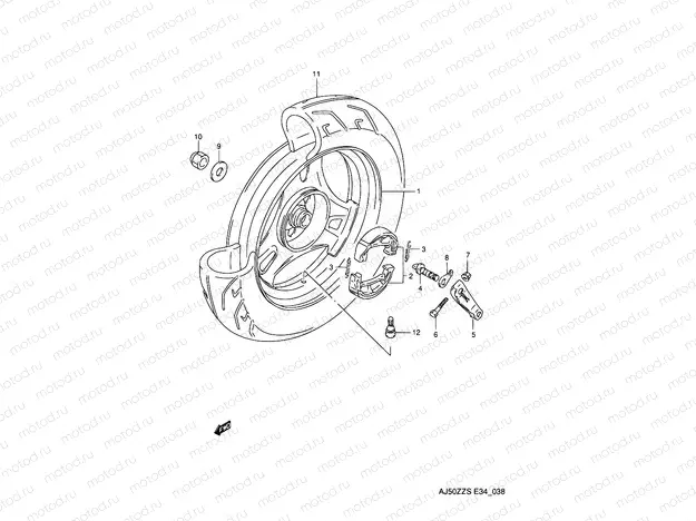 38 - REAR WHEEL