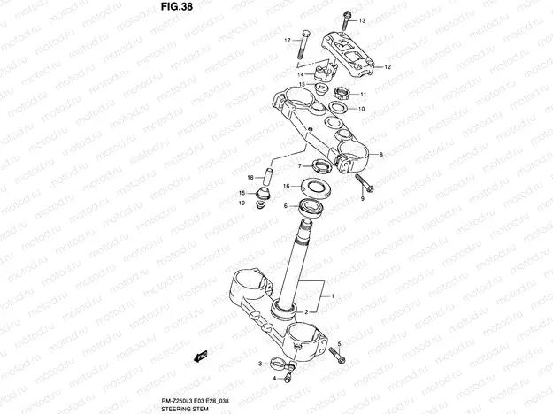 38 - STEERING STEM
