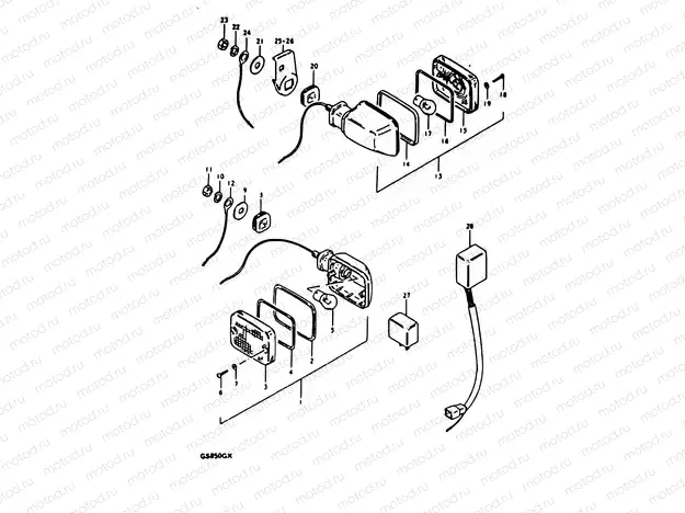 38 - TURN SICNAL LAMP (MODEL X : E21)