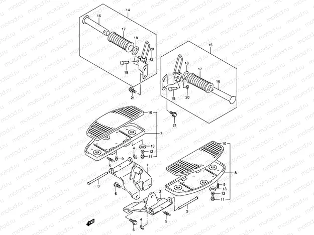 38A - FOOTREST (MODEL K5)