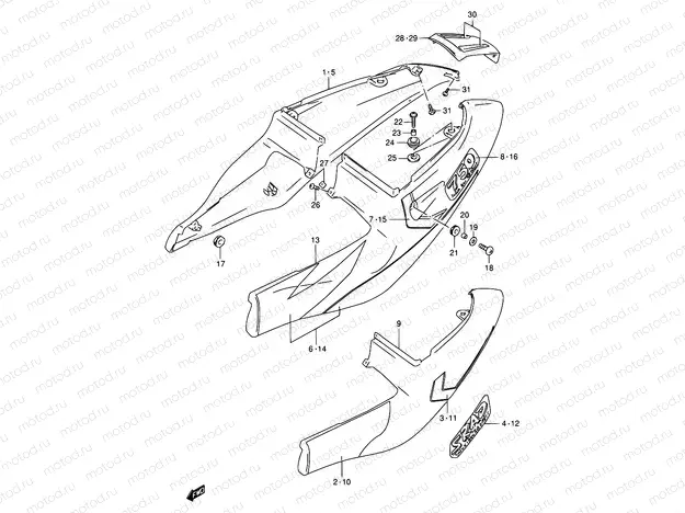 38A - FRAME COVER (MODEL V)