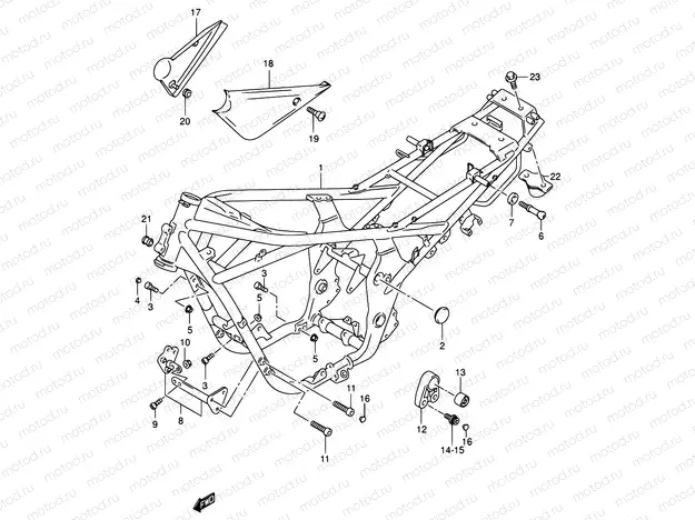 38A - FRAME (MODEL K2/K3/K4/K5)