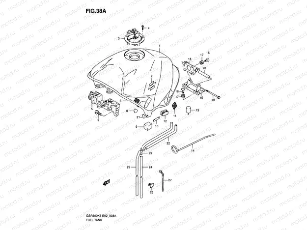 38A - FUEL TANK (MODEL K7)