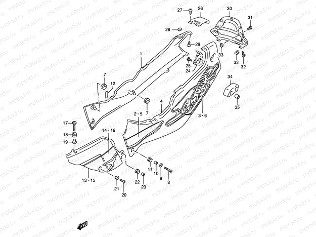 38B - FRAME COVER (MODEL S)