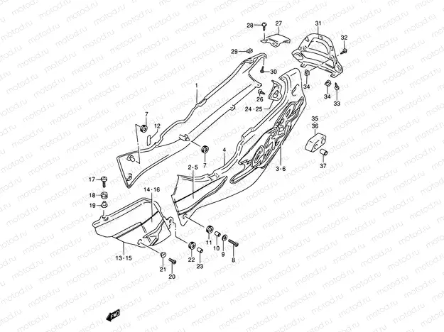 38B - FRAME COVER (MODEL S)