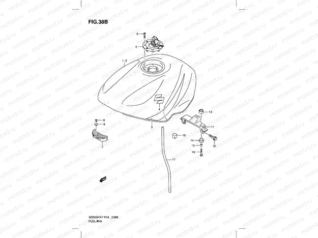 38B - FUEL TANK (MODEL K9)
