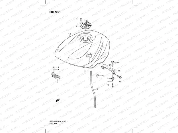 38C - FUEL TANK (MODEL L0)