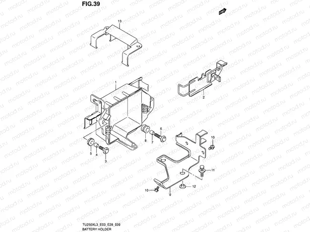 39 - BATTERY HOLDER