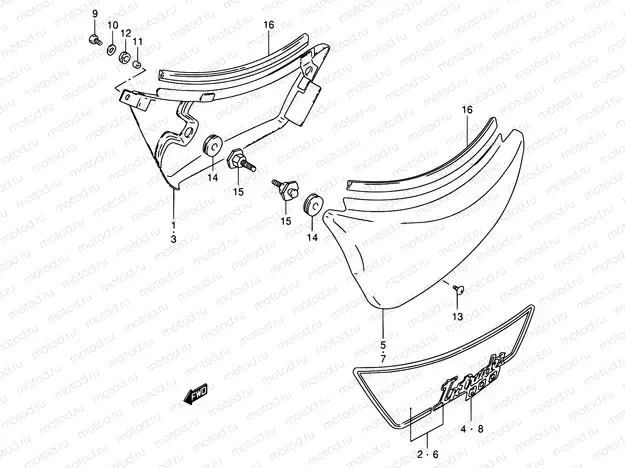 39 - FRAME COVER (MODEL N/P/R)