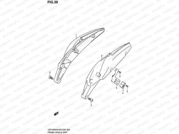 39 - FRAME HANDLE GRIP (MODEL K6/K7,VZR1800NK8)