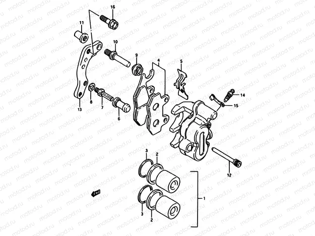 39 - FRONT CALIPER (MODEL H/J)