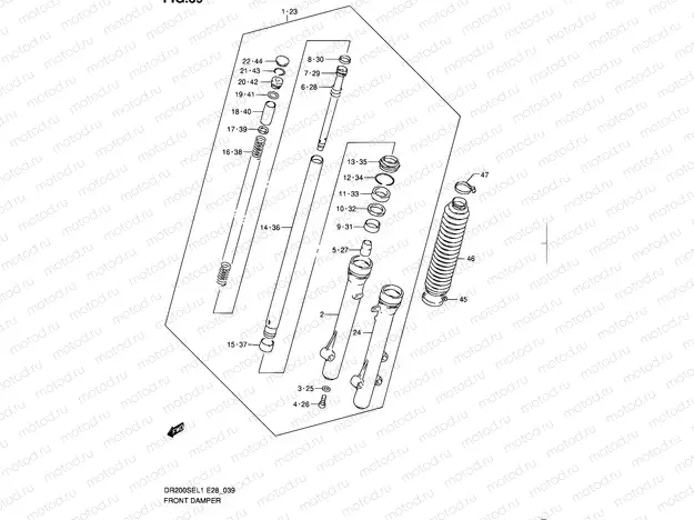 39 - FRONT DAMPER