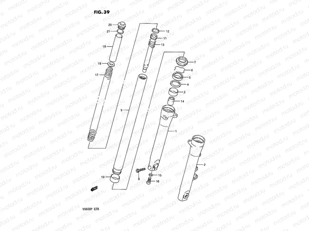 39 - FRONT DAMPER