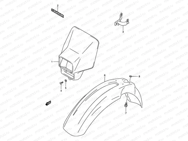 39 - FRONT FENDER (MODEL Y/K1)