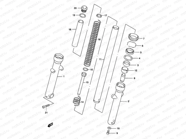 39 - FRONT FORK DAMPER