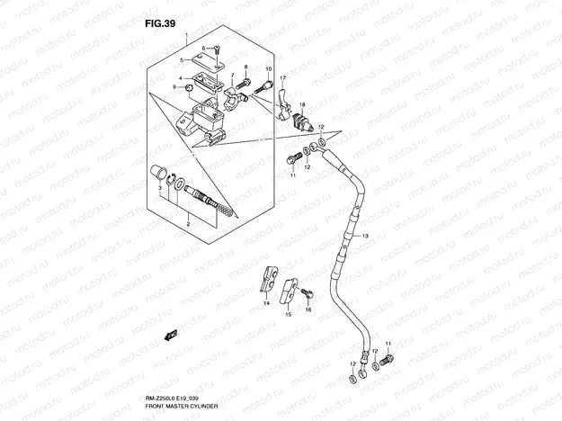 39 - FRONT MASTER CYLINDER