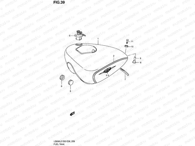 39 - FUEL TANK (LS650L2 E33)