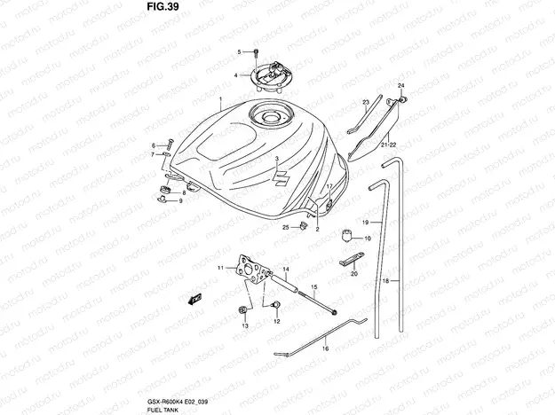 39 - FUEL TANK (MODEL K4)