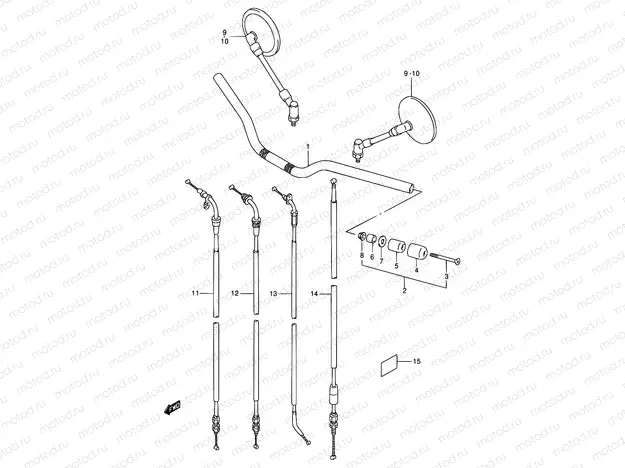 39 - HANDLEBAR (MODEL S)