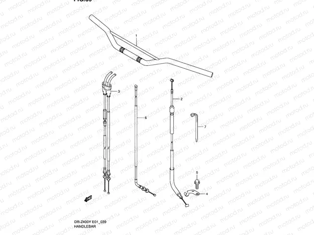 39 - HANDLEBAR (WITH OUT E24)
