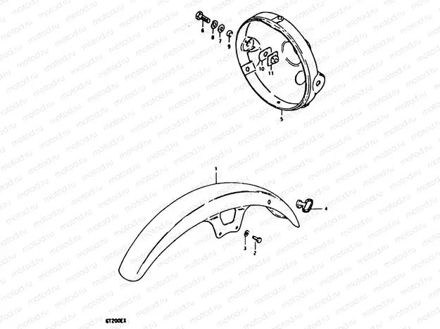 39 - HEADLAMP HOUSING - FRONT FENDER