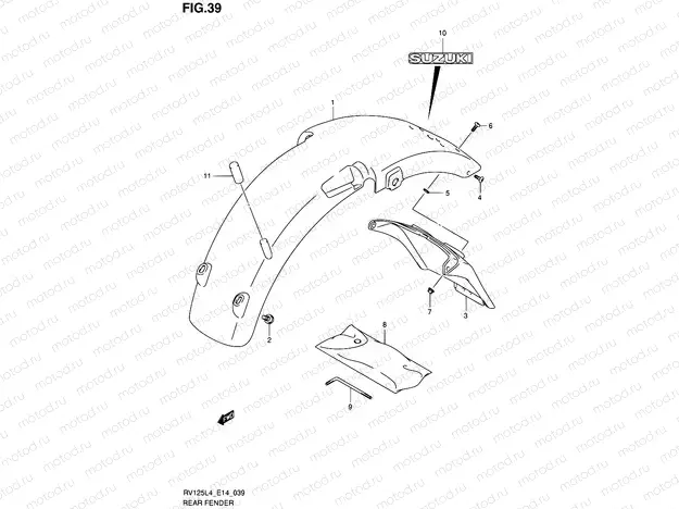 39 - REAR FENDER