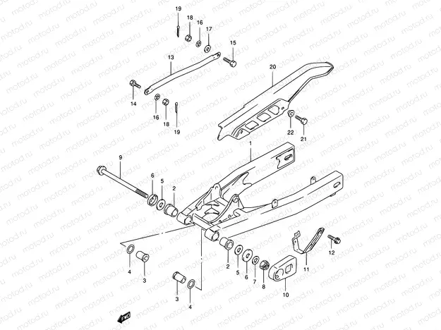 39 - REAR SWINGING ARM