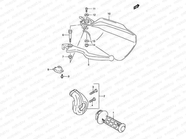 39 - RIGHT HANDLE LEVER