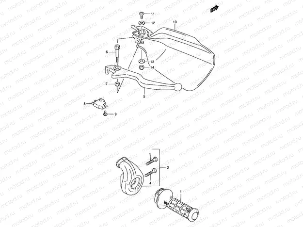 39 - RIGHT HANDLE LEVER