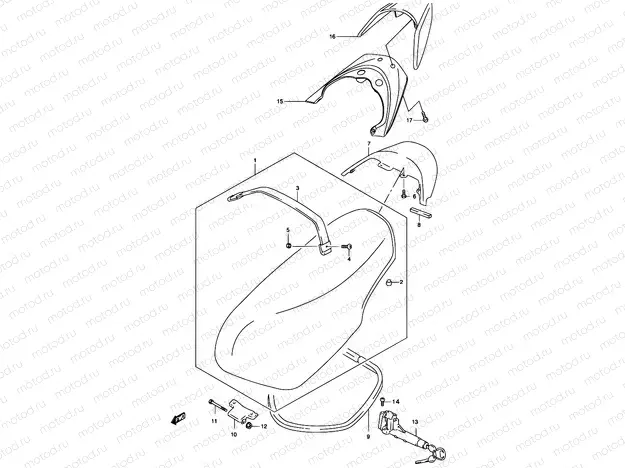 39 - SEAT ASSY  (MODEL K1/K2)