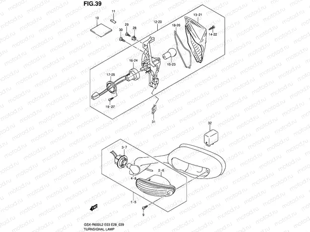 39 - TURNSIGNAL LAMP