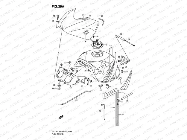 39A - FUEL TANK (MODEL K7)