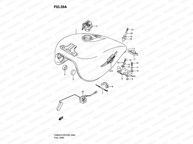 39A - FUEL TANK (MODEL K7/K8)