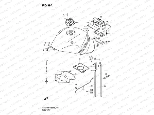39A - FUEL TANK (MODEL K9)