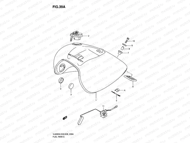 39A - FUEL TANK (VL800CK6/CK7/CK8)