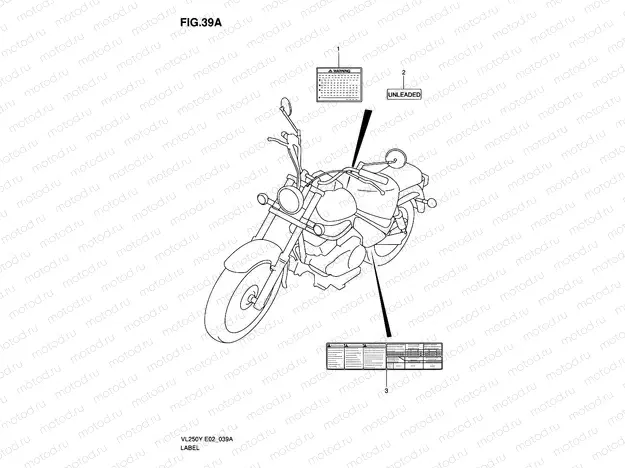 39A - LABEL (MODEL K1)
