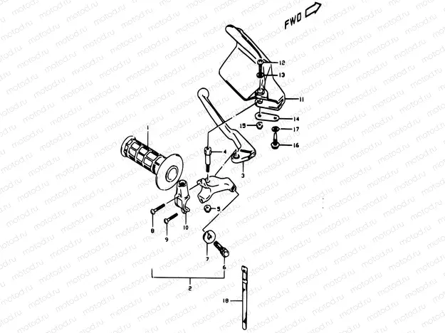 39A - LEFT HANDLE LEVER (E24)