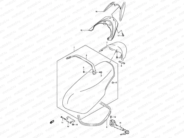 39A - SEAT ASSY  (MODEL K3)
