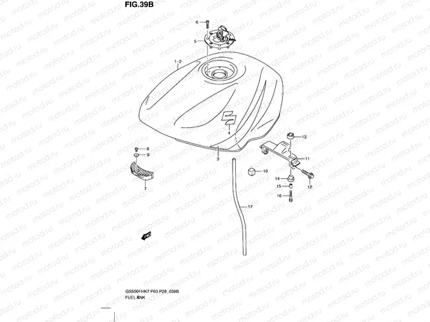 39B - FUEL TANK (MODEL K9)