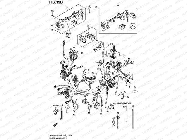 39B - WIRING HARNESS (AN650L0)