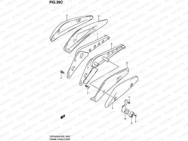 39C - FRAME HANDLE GRIP (MODEL L0)