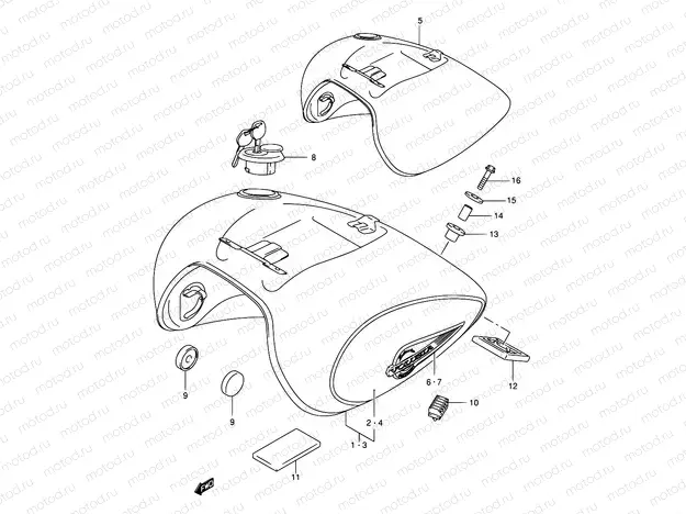 39C - FUEL TANK (MODEL K4)