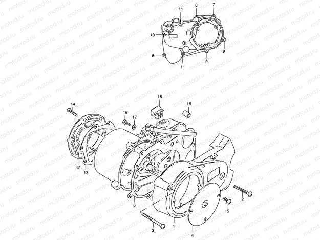 4 - CRANKCASE COVER