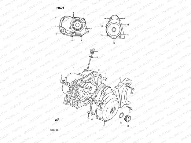 4 - CRANKCASE COVER