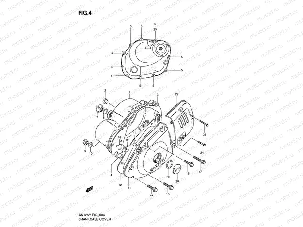 4 - CRANKCASE COVER